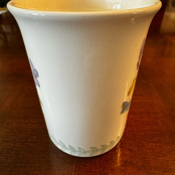 Portmeirion Botanic Garden Viola Hybridia Pansy Flare Cup Mug Made in England - Picture 5 of 7